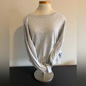 ESPRIT Sweater in Light Grey with Drop Bat Arms - Size Med but fits to Large